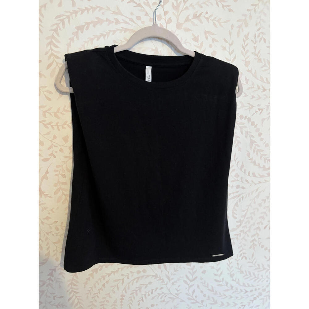 Tahari Women's Black Muscle Tee XS